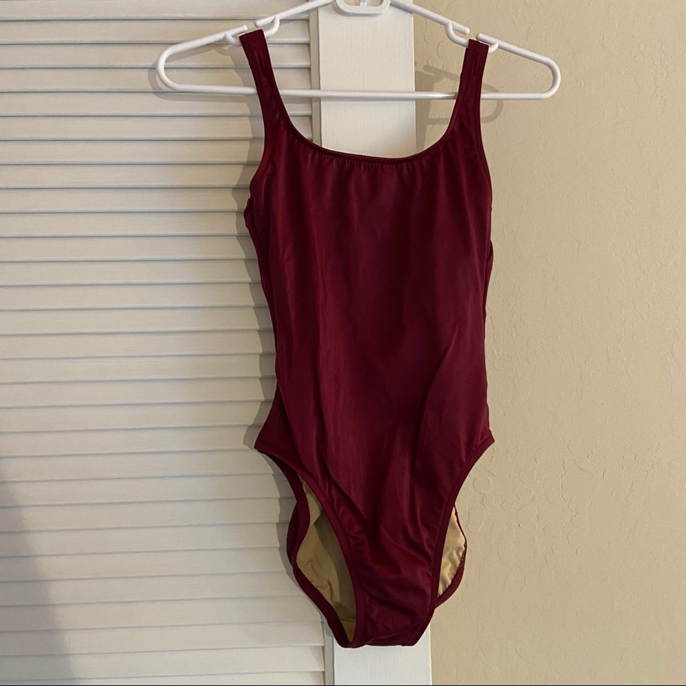 NEW- Jcrew Maroon One Piece swimsuit